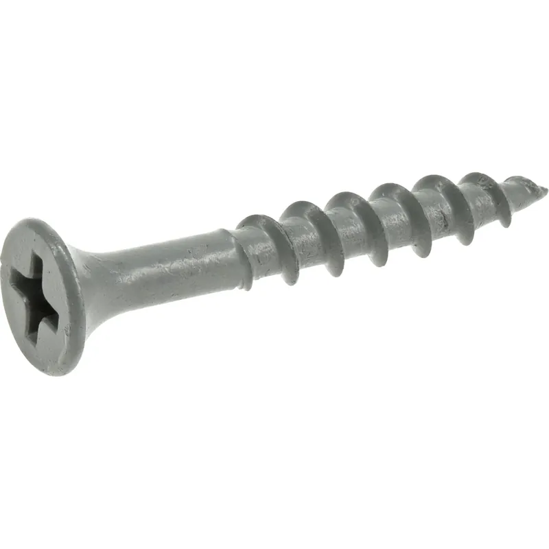 No. 8 X 1-1/4 In. L Phillips Wood Screws - Exterior Coated For Decking & Fencing