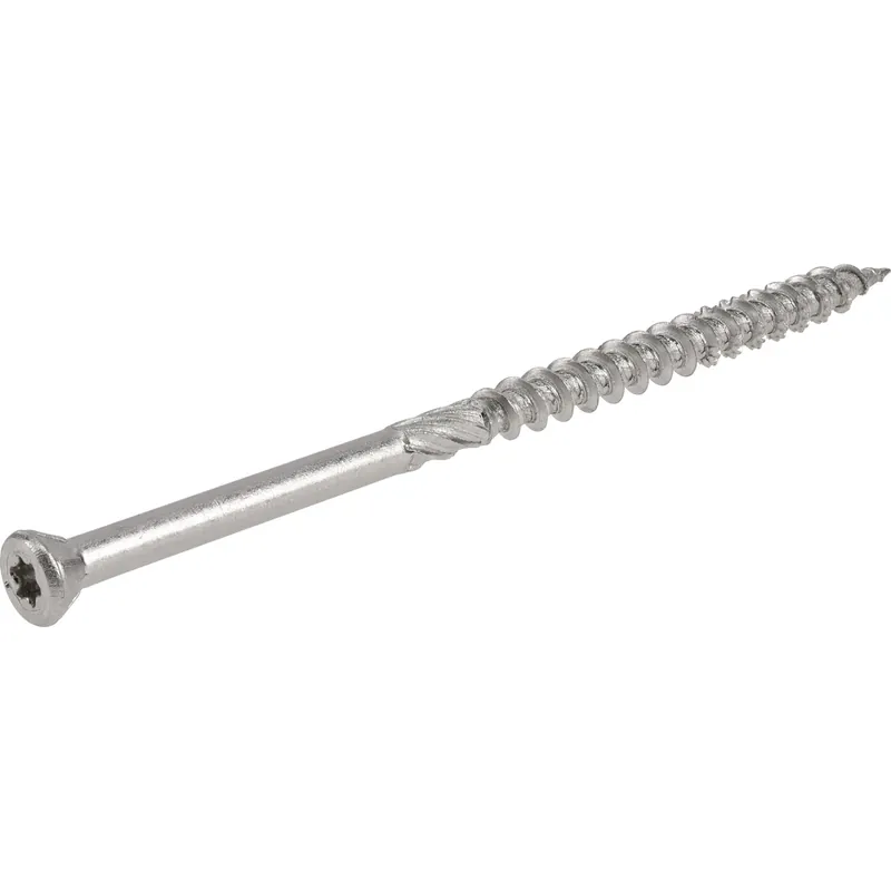 Trim Screws, Star Drive, Stainless Steel, 3-In. X 8, 1-Lb.