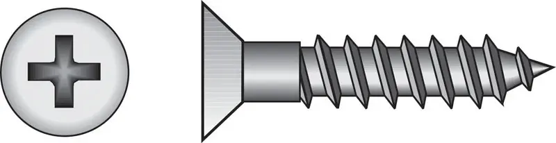 HILLMAN No. 6 Ga. X 3/4 In. L Phillips Zinc-Plated Coarse Wood Screws 100 Pk