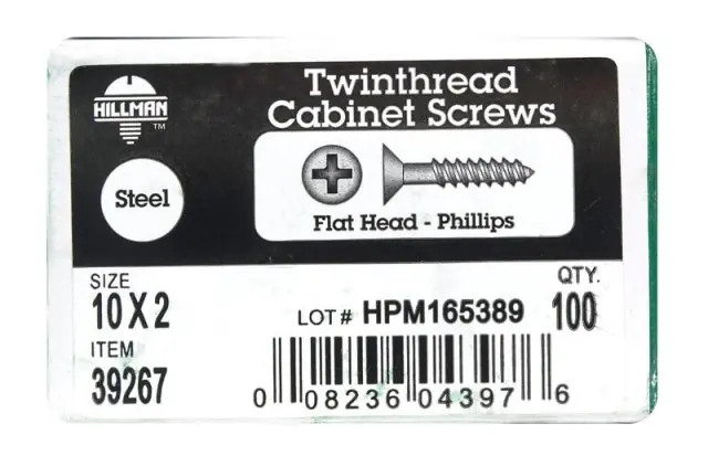 HILLMAN No. 10 X 2 In. L Phillips Black Phosphate Twin Thread Cabinet Screws 1 Pk