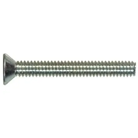 Fasteners Zinc Plated Steel Machine Screws 8-32 X 2-1/2 In. Box