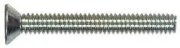 Fasteners Zinc Plated Steel Machine Screws 10-32 X 3/4 Inch Box