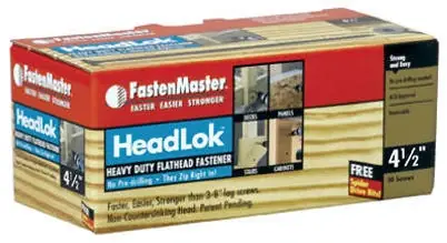 Headlok Wood Screws, 4-1/2 In., 50-Pk.