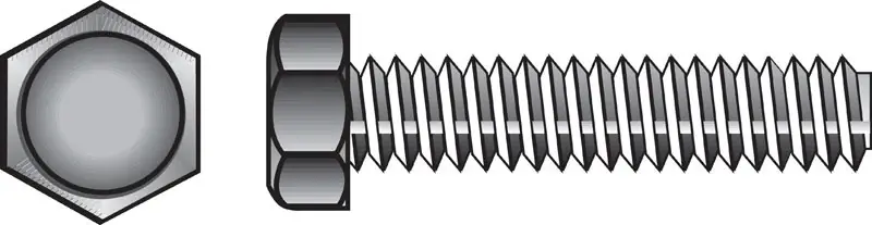 Hillman 3/8 In. D X 2-1/2 In. L Zinc Plated Steel Hex Tap Bolt 50 Pk