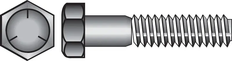 HILLMAN 1/4 In. D X 3/4 In. L Heat Treated Zinc Steel Hex Head Cap Screw 100 Pk