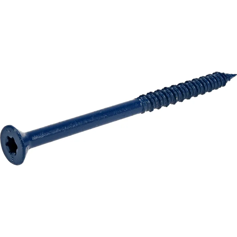 100 Pack Flat Head Concrete Screws 1/4 X 3 3/4 Inches