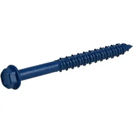 100 Pack 1/4" X 2-3/4" Hex Concrete Anchors