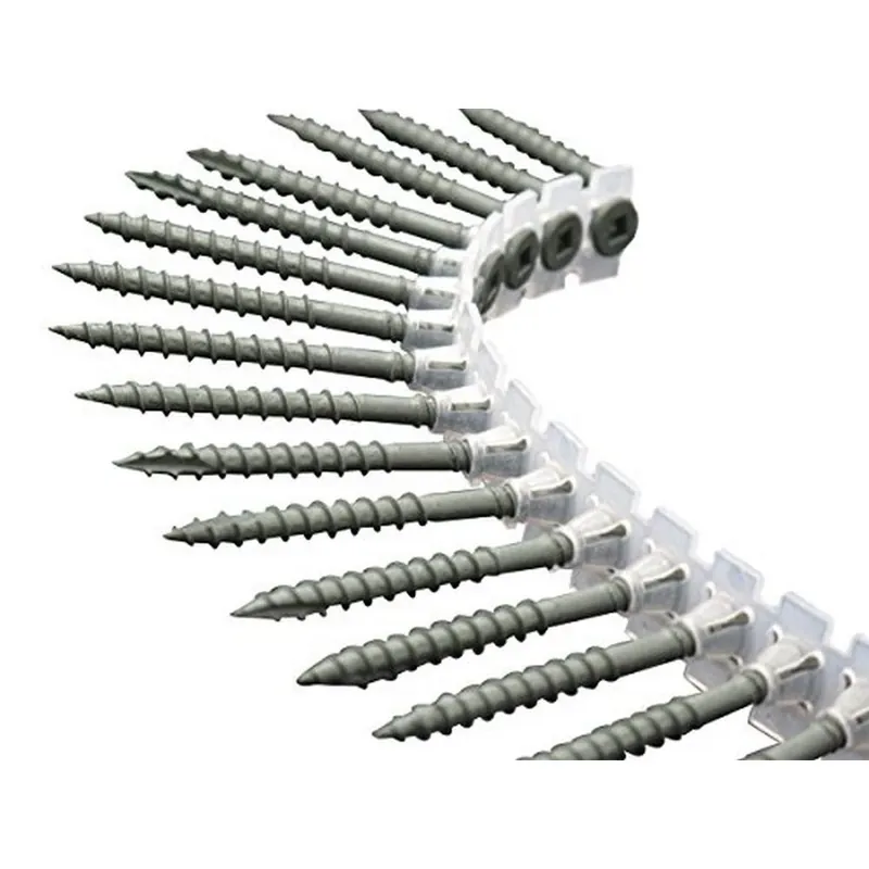 8 X 2-1/2 In. Square Coarse Polymer-coated Steel Flat Head Wood Deck Screws - 800 Count