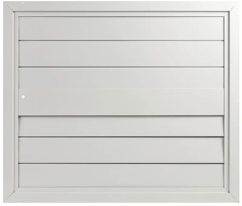 S36n Automatic Fan Shutter, 36 Inch Aluminum Enamel White