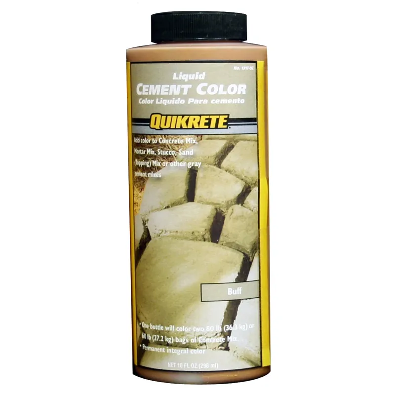Buff Liquid Cement Color 10 Oz. Bottle For Concrete And Mortar