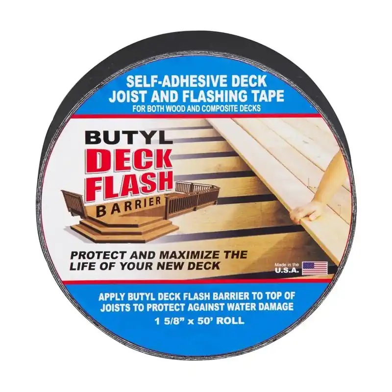 1-5/8 In. W X 50 Ft. L Self Adhesive Deck Flashing - Black
