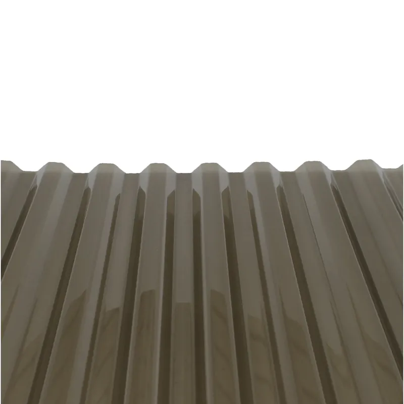Polycarbonate Panel, Smoke, 26-In. X 12-Ft.