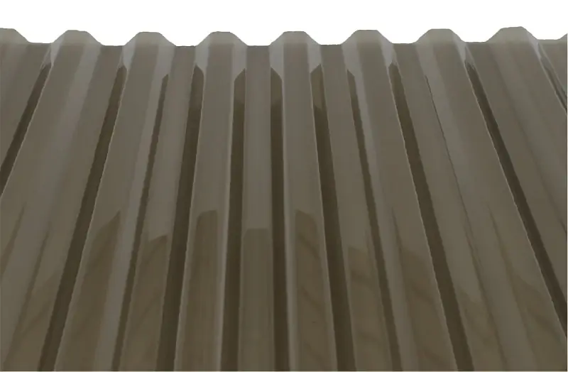 26 Inch X 10 Feet Polycarbonate Smoke Panel For Metal Roofing