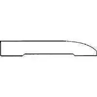 7/16X3-1/4X8 Ranch Base By American Wood Moulding (Pack Of 4)