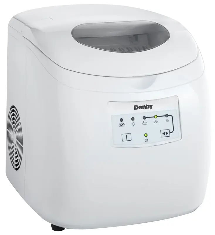 Dim2500wdb Portable Ice Maker, 25 Lb/day Capacity, Self-cleaning, White