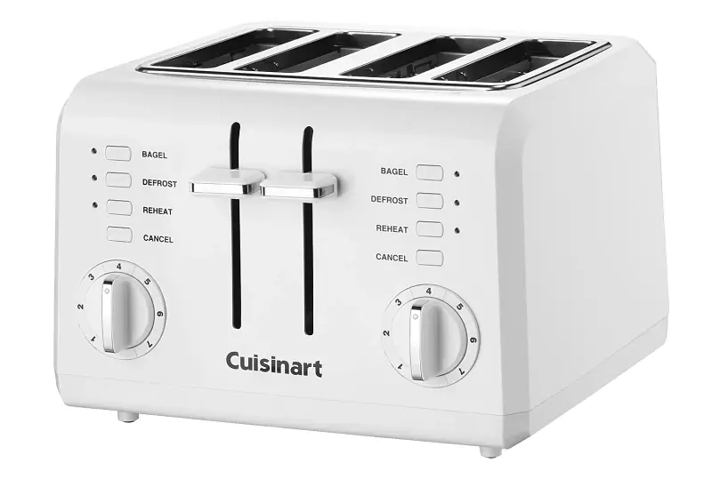 Cpt-142p1 4-slice Compact Plastic Toaster, 850 Watts, White