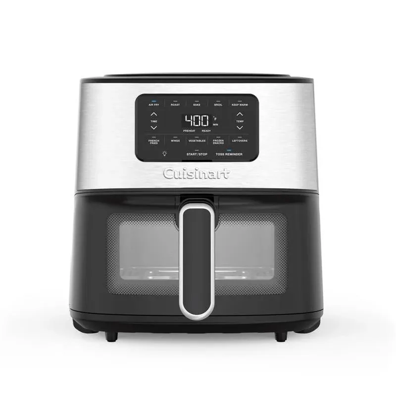 Cuisinart AIR-200NAS 6‑Quart Digital Basket Air Fryer – 1800 W Black Stainless