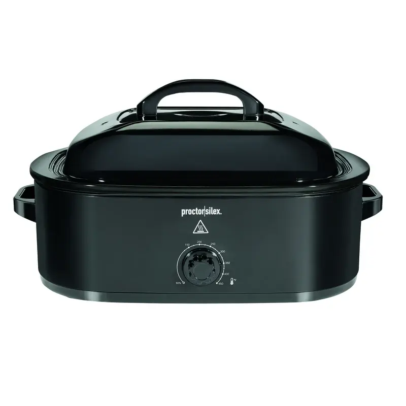 Proctor Silex 18 Quart Black Electric Roaster Oven With Self Basting Lid