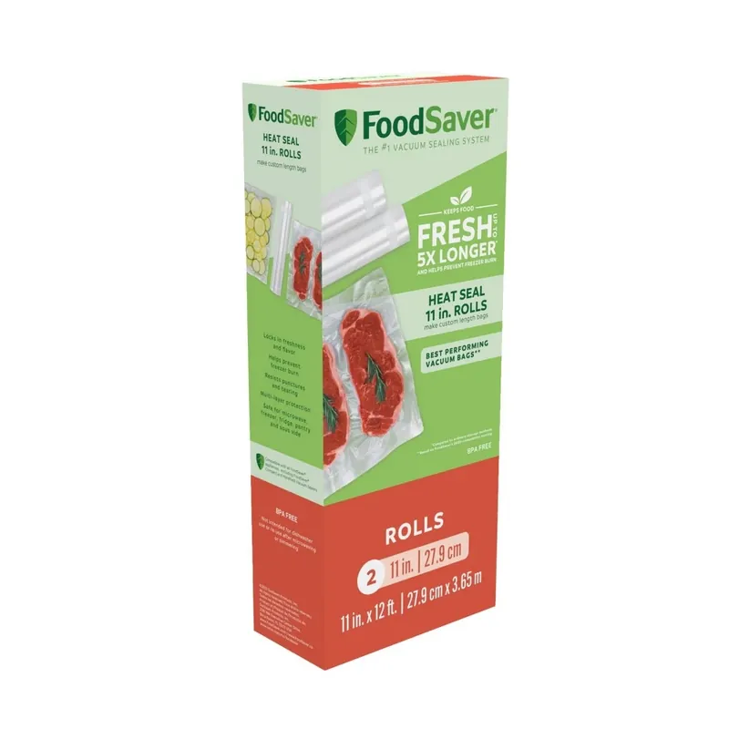 FoodSaver Clear Vacuum Sealer Roll 2 Pk