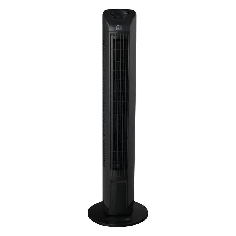 Perfect Aire 29‑Inch Black Oscillating Tower Fan – Space‑Saving Cool Air Solution