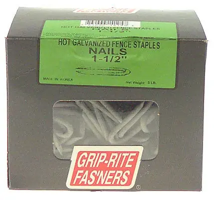112hgfs5 5 Lb 1-1/2-in Hot Galvanized Fence Staples