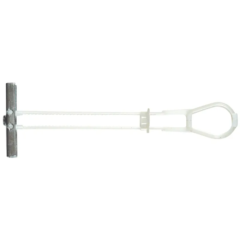 1/4 Inch Plastic Strap Toggle Anchors - 20 Count For Drywall And Hollow Walls
