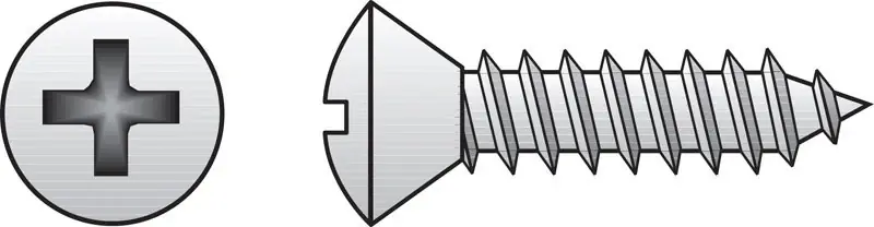 HILLMAN No. 4 Ga. X 3/4 In. L Phillips Oval Head Sheet Metal Screws 100 Pk