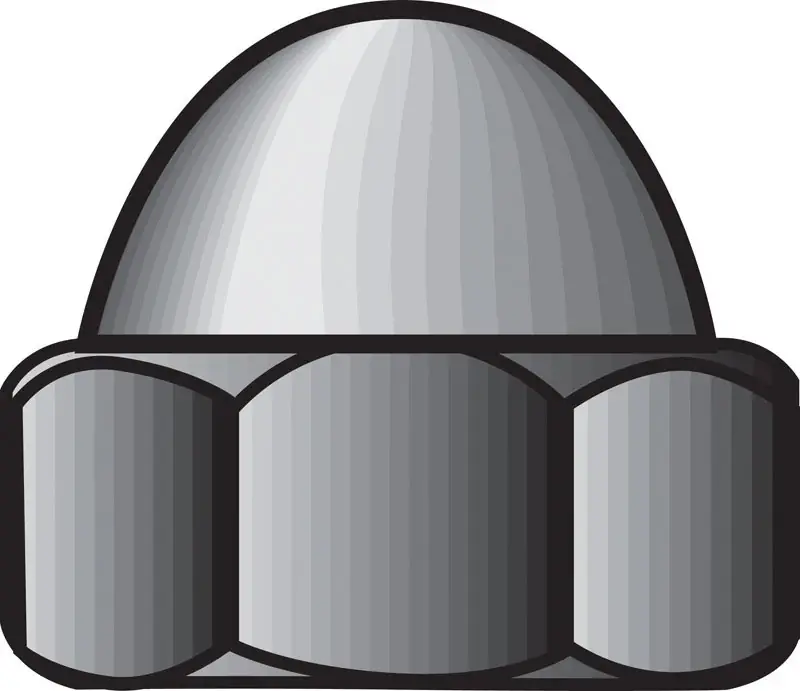Hillman 3/8 Stainless Steel SAE Acorn Nut 50 Pk 3/8 In.