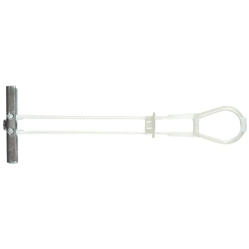 3/16 Inch Plastic Strap Toggle Anchors - 20 Count For Drywall And Tile