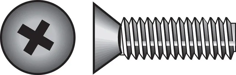 HILLMAN No. 10-32 Ga. X 2 In. L Phillips Flat Head Stainless Steel Machine Screws 100 Pk