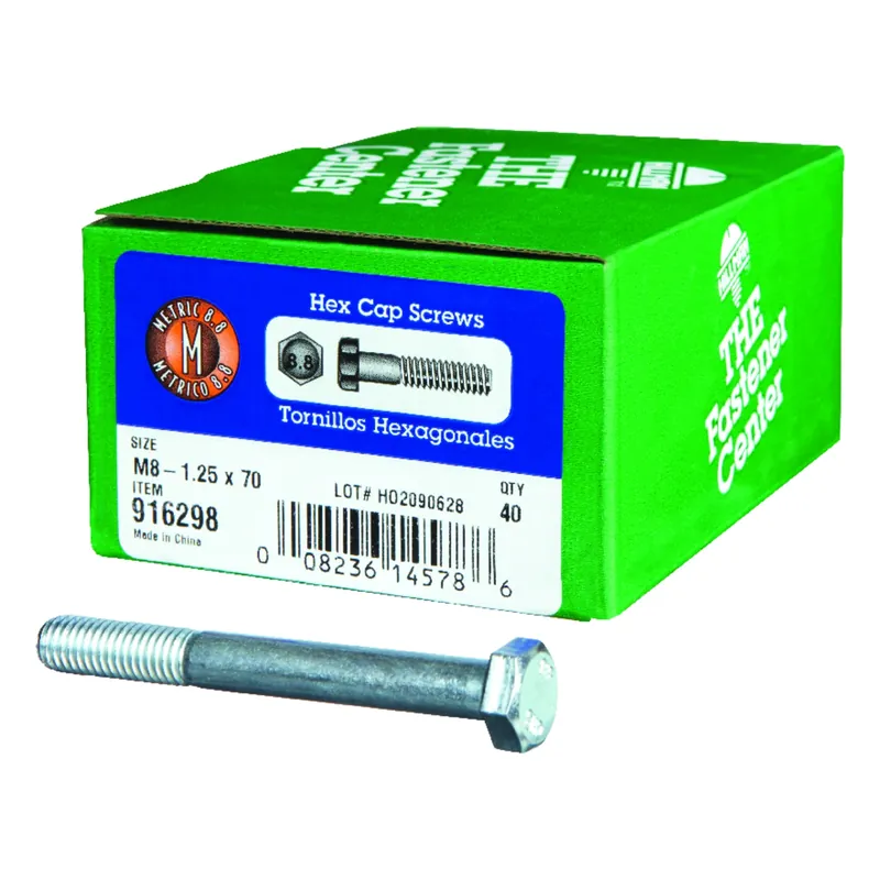 HILLMAN M8-1.25 Mm D X 70 Mm L Heat Treated Steel Hex Head Cap Screw 1 Pk