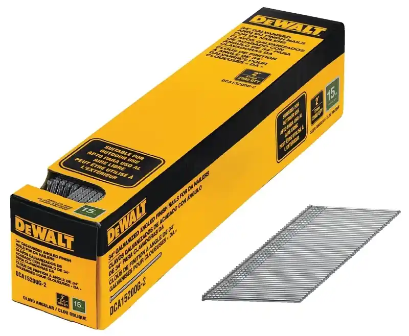 2 In. X 15-Gauge Galvanized Angled Nails (2500-Pieces)