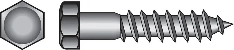 HILLMAN 1/4 In. X 6 In. L Hex Hot Dipped Galvanized Steel Lag Screw 100 Pk