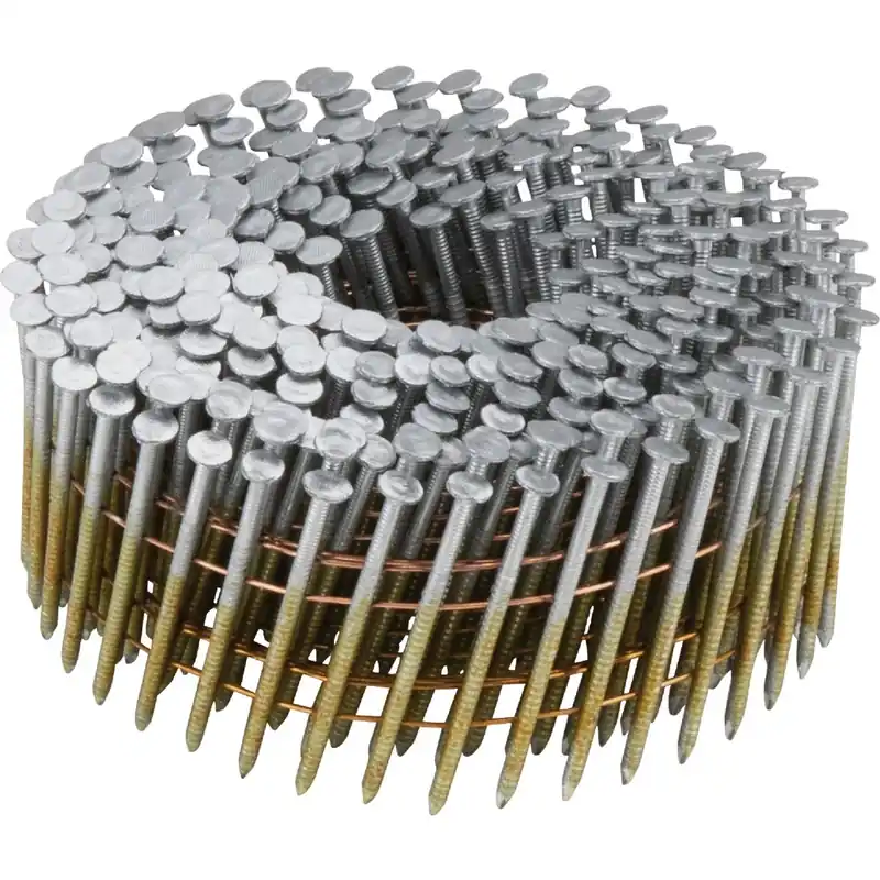 1-3/4 In. X 0.080 In. 15 Degree Hot Dipped Galvanized Ring Shank Coil Siding Nail