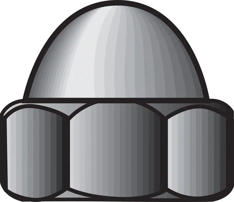 Hillman 10 In. Stainless Steel SAE Acorn Nut 100 Pk