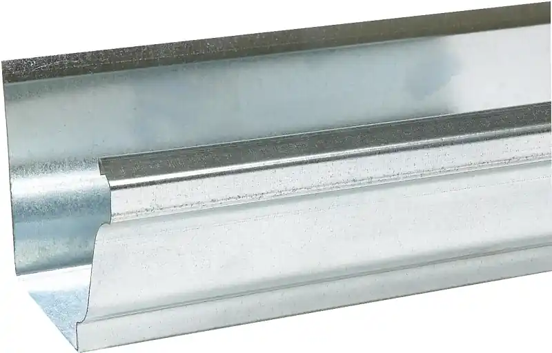 K-Style Gutter, Mill Finish Galvanized Steel, 5 In. X 10 Ft.