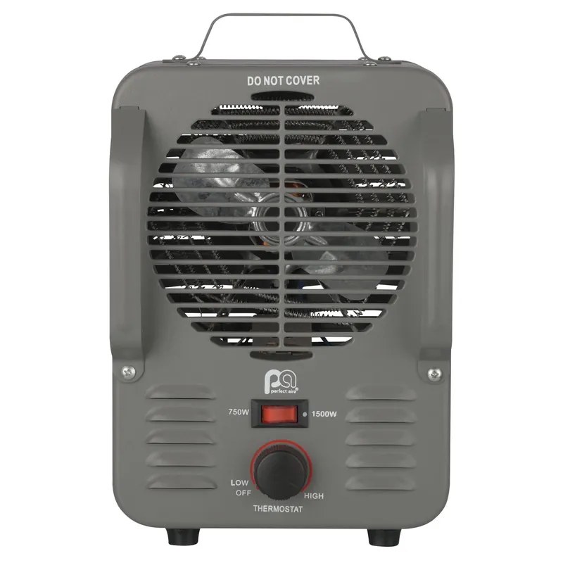 1500w Utility Milkhouse Heater, Model 1phf12, Indoor Use, Gray