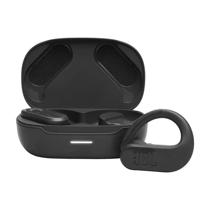 JBL Endurance Peak 3 Wireless Earhook Earbuds – Black With Charging Case
