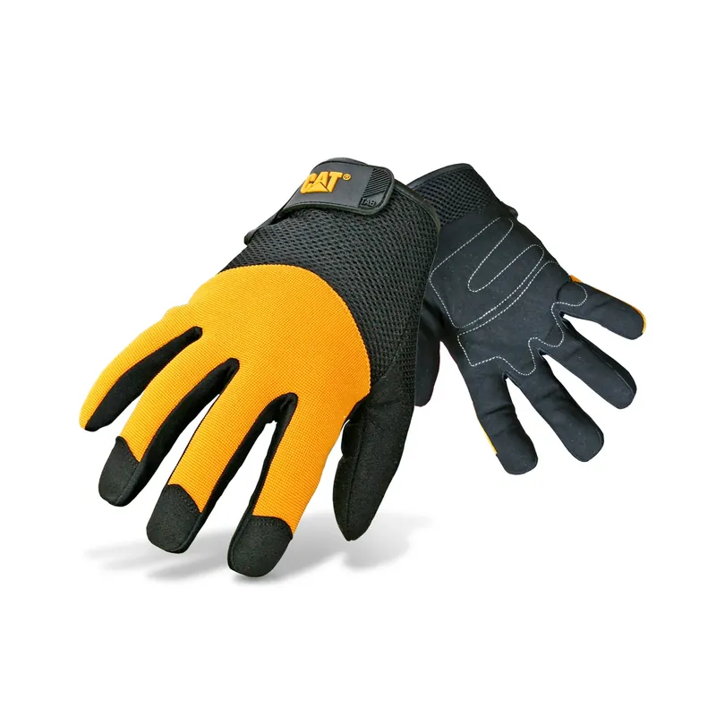 Men‘s Indoor/outdoor Padded Work Gloves Black/yellow Large