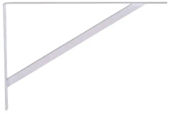 16 In. White Super Strength Shelf Bracket (6-Pack)