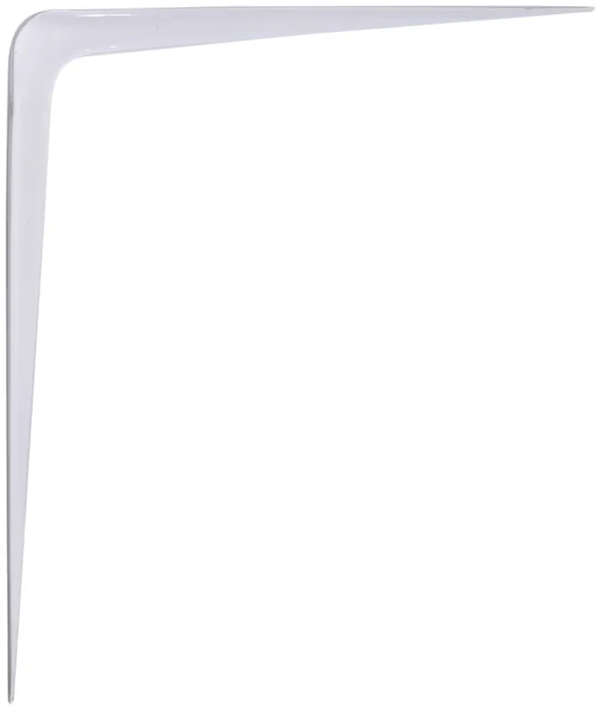 The Hillman Group 8" X 10in Shelf Bracket, White, 1pk