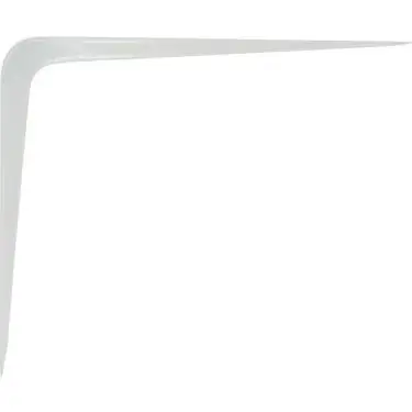 The Hillman Group 10" X 12" Shelf Bracket, White, 1pk