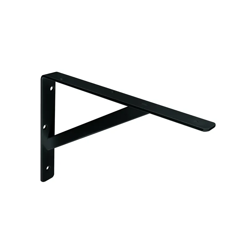 400mm 16-In. Black Heavy-Duty L-Bracket