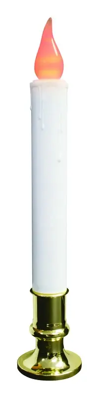 Led Golden/white Flickering Candle 9 In. Indoor Christmas Decor