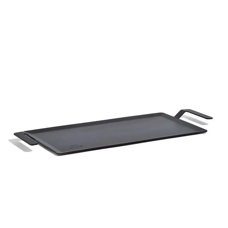 Made In Cookware Black Carbon Steel Griddle – 24‑in Flat Top With Heat‑Resistant Handles