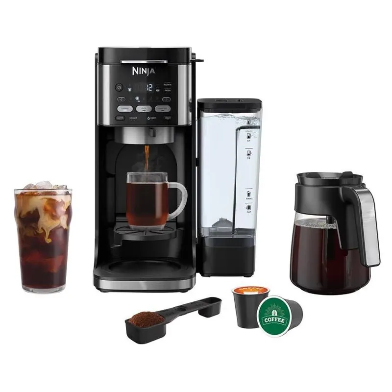 Ninja Dual‑Brew 12‑Cup Coffee & Cold Brew Maker – Black & Silver