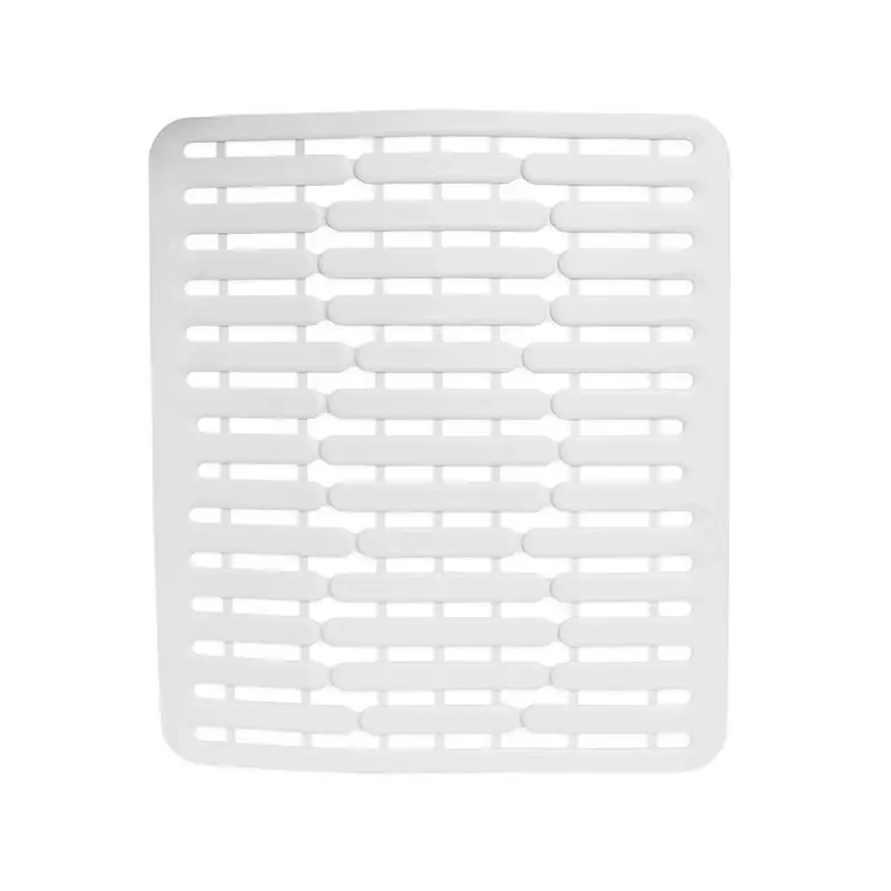 Core Kitchen 11 In L X 13 In W X 1 In H Silicone Sink Mat White