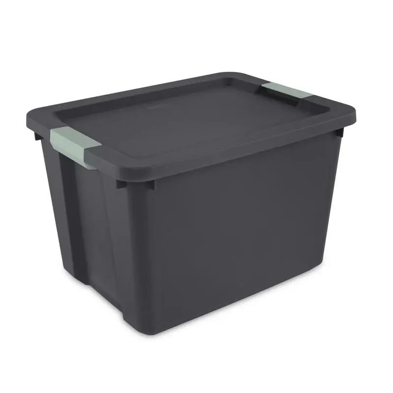 Sterilite 20 Gallon Gray Latch Storage Box With Lid, Stackable