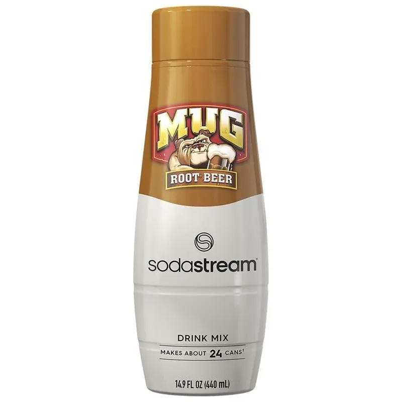 SodaStream Mug Root Beer Soda Mix – 440 ml Bottle (1 Pack)