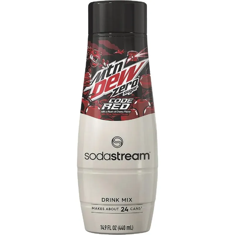 SodaStream Mountain Dew Code Red Zero Sugar Mix – 14.9 oz